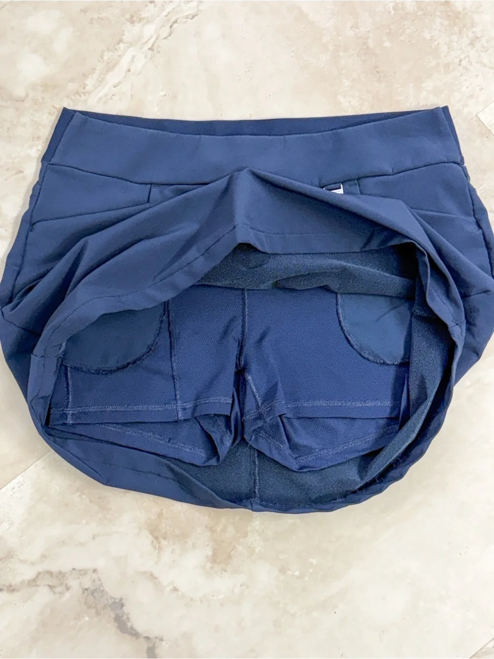 Greg Norman Play Dry Navy Blue Golf Skort Built In Shorts Women’s M Athleisure